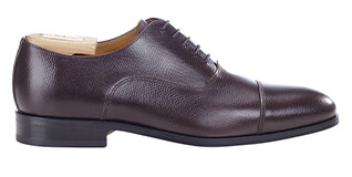 Richelieu Homme en Cuir Grainé Chocolat - RICKFORD