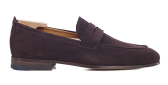 Mocassin homme Velours Brun - CEVIO