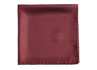 Pochette Soie Unie Bordeaux