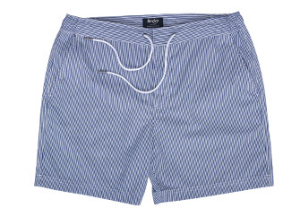 Short de bain homme rayé Navy - BRENTAN