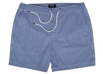 Short de bain homme rayé Navy - BRENTAN