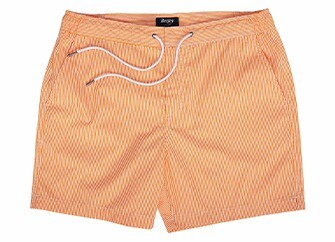 Short de bain homme rayé Orange - BRENTAN