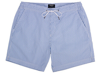 Short de bain homme rayé bleu ciel et blanc - BRENTAN