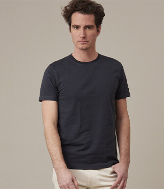 Tee-shirt coton bio uni Gris anthracite - EDGAR III