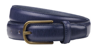 Ceinture cuir homme Navy Patiné - SOUTHGATE