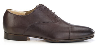 Richelieu homme Chocolat - semelle cuir avec patin - LENNOX PATIN