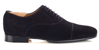 Richelieu homme Velours Noir  - LENNOX PATIN