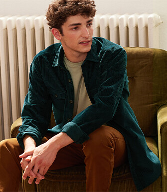 Surchemise en velours Vert Sombre - VICTORIN