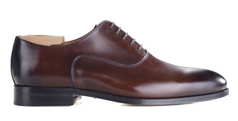 Richelieu homme Chocolat Patiné semelle cuir - WAYFORD
