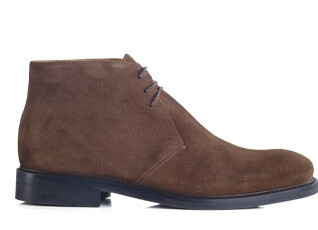 Low boots homme Velours Havane - GREENWICH GOMME CITY II