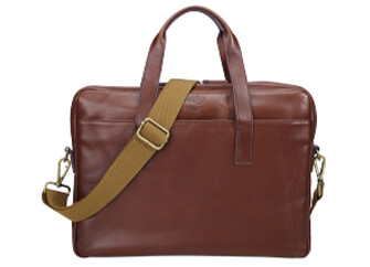 Cartable en cuir cognac - HARWINTON