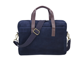 Cartable en velours marine - HARWINTON