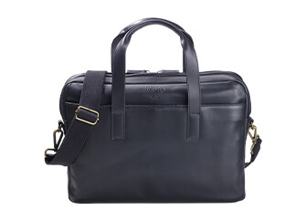 Cartable en cuir Noir - HARWINTON