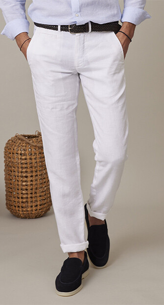 Pantalon chino homme Blanc - KYLSON
