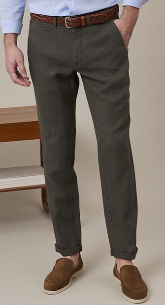 Pantalon chino homme Olive foncé - KYLSON