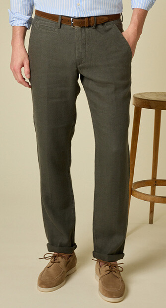 Pantalon chino homme Olive Foncé - KYLSON