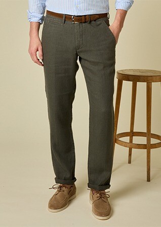 Pantalon chino homme Olive Foncé - KYLSON