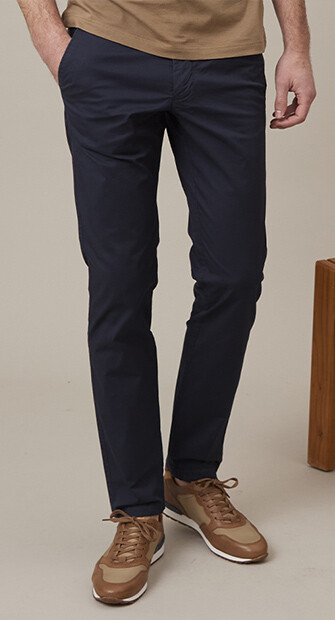 Pantalon chino homme Marine - KALLEN