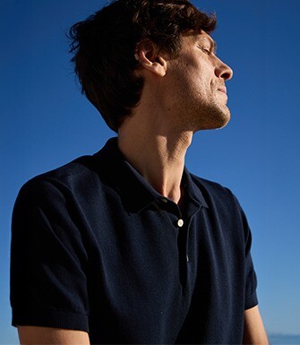 Polo homme marine - BRAIDEN