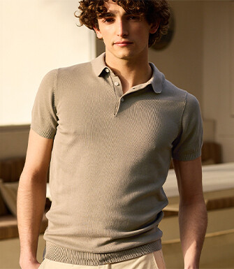 Polo homme Taupe - BRAIDEN