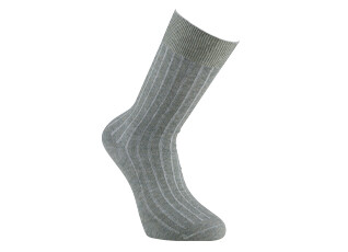 Chaussettes homme coton lin avec côtes Vert Sauge