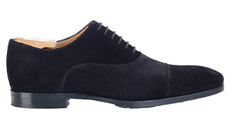 Richelieu Velours Noir homme semelle cuir  - SPEZIA II PATIN