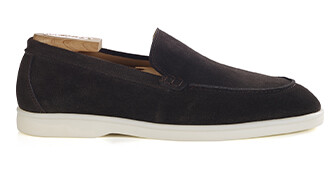 Mocassin pour homme Velours Brun - MANASOTA II