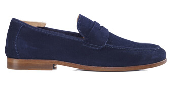 Mocassin homme cuir Velours Marine - DERVIO
