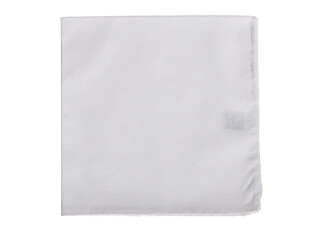 Pochette costume homme coton unie Blanc
