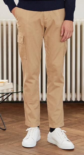 Pantalon cargo homme Camel  - KEANAN II