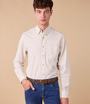 Chemise flanelle - Ecru - ANDER