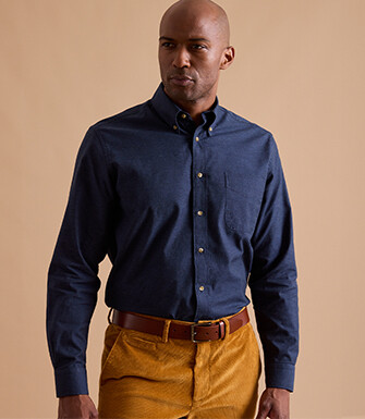 Chemise flanelle Navy - ANDER