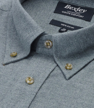 Chemise flanelle Vert Tilleul - ANDER