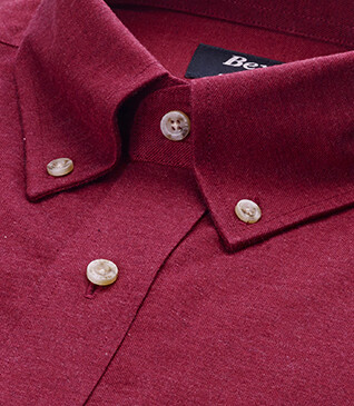 Chemise flanelle - Rouge Bordeaux - ANDER