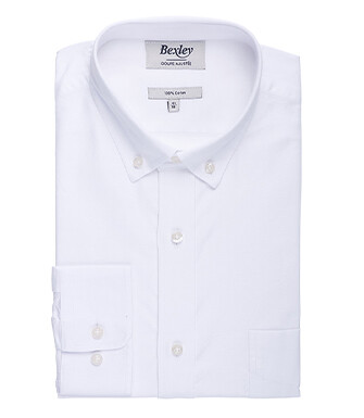 Chemise Blanche 100% coton - Col américain - EVHAN