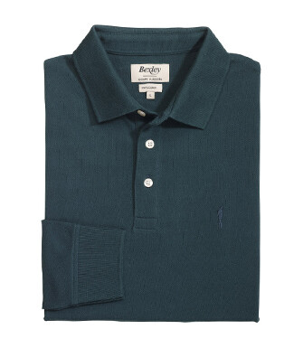 Polo manches longues homme - Vert Foncé - ALEC II ML