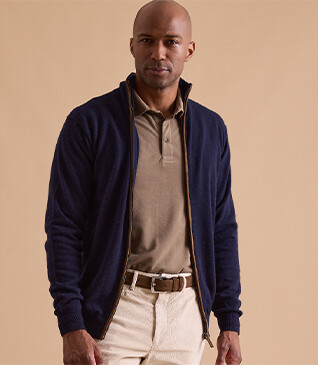 Gilet homme laine Navy - KANTHER