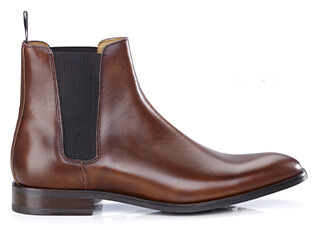 Chelsea boots semelle gomme homme Cognac patiné - TODDINGTON GOMME