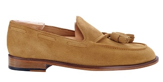Mocassin homme Velours Cognac - PICADILLY