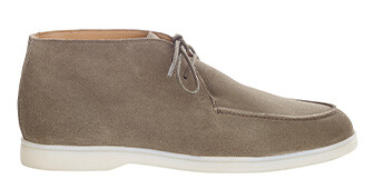 Bottines casual homme Velours Kaki - SERENOA