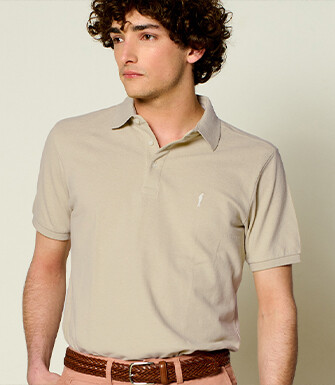 Polo homme Beige - ADGER