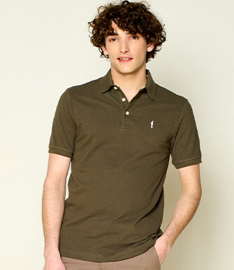 Polo homme Kaki - ADGER