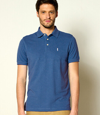 Polo homme Bleu Acier - ADGER