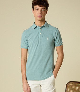 Polo homme Vert d'eau - ADGER