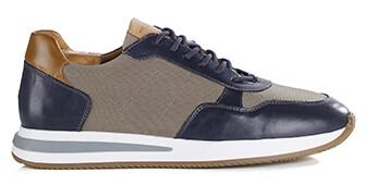 Sneakers homme - Réglisse Patiné et Kaki - NIRRANDA II