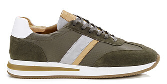Sneakers homme Kaki et Chamois - KEILIRA