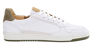 Sneakers cuir homme Blanc craie - KOLORA