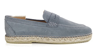 Mocassin homme Velours Eucalyptus - PANAREA