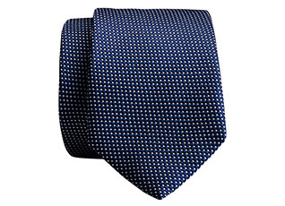 Cravate homme Soie Micro Pois III Bleu Pétrole et Ecru