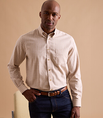 Chemise Beige et Blanc  - VALDEN